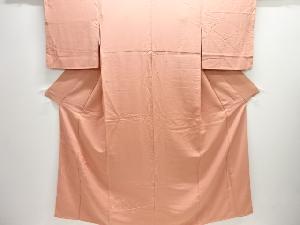 流水に花古典柄織り出し付け下げ色無地着物